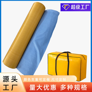 Yellow And Blue Tarpaulin PE Tarpaulin 140g-145g <b>Waterproof</b> <b>Sunscreen</b> Outdoor Cover - Product Image 5