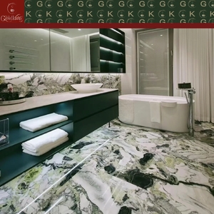 Marmo <span class=keywords><strong>Verde</strong></span> Smeraldo GOLDKING per Scale, Piani di Lavoro, Pavimenti, Pareti, Hall, Hotel, Ville - Lastre Grandi per Progetti di Grandi Dimensioni - Product Image 4