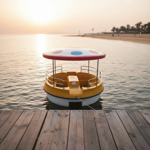 Nouveau design de <span class=keywords><strong>pédalo</strong></span> rond en fibre de verre avec couleur personnalisable, capacité de 5 personnes pour les lacs et les rivières - <span class=keywords><strong>Prix</strong></span> d'usine - Product Image 6