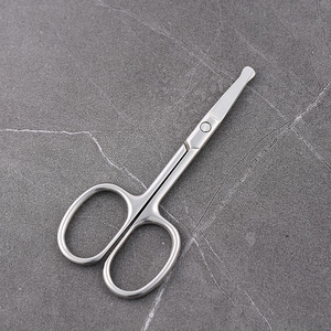Petites ciseaux antidérapants en acier inoxydable de haute qualité, tondeuses à cheveux à lames rouges, ciseaux pour sourcils pour femmes, ciseaux manuels pour le nez - Product Image 2