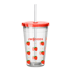 Gobelet isotherme à double paroi détachable 530 ml, réutilisable pour café froid, avec paille et options de personnalisation DIY - Product Image 6