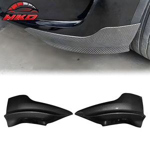 Splitter d'angle de pare-chocs avant pour Tesla Model Y 2020-2024 PP Impression fibre de carbone brillante Kit carrosserie de haute qualité - Product Image 1