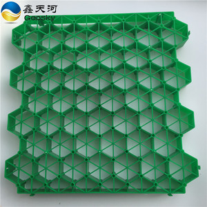 แผ่นปูหญ้า HDPE สีเขียวขนาด 38 มม. เป็นมิตรกับสิ่งแวดล้อม สำหรับทางเดินรถยนต์และลานจอดรถแบบซึมน้ำได้ - Product Image 2