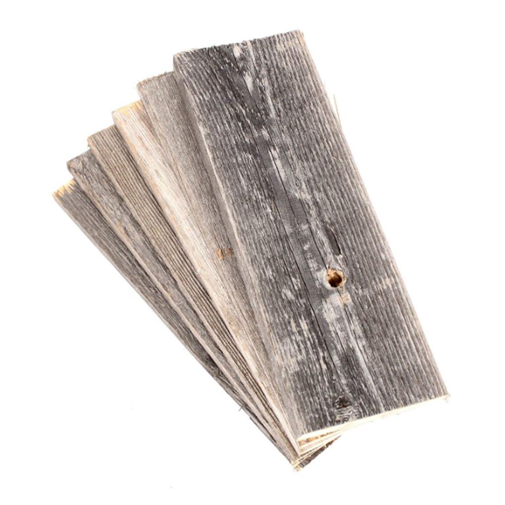 Rustic Weathered Reclaimed Wood Planks for DIY Crafts Projects and Decor