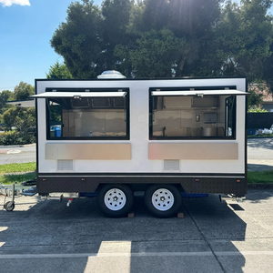 Food Truck in Acciaio Inossidabile e Fibra di Vetro 2026 per Shawarma, Ciambelle e Dolciumi con Luci in Acciaio Inossidabile Certificato ISO9001 - Product Image 3