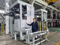 Machine d'emballage de palettes en film étirable PE, machine d'emballage de palettes à froid