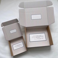 Emballage cadeau en carton ondulé avec logo personnalisé écologique, boîte d'expédition en papier, il n'y a pas de quantité minimum de commande