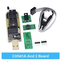 Programador USB CH341A CH341B para EEPROM Flash BIOS Serie 24 25 con clip de prueba SOIC8