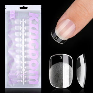 <span class=keywords><strong>Pas</strong></span> <span class=keywords><strong>cher</strong></span> 120 pièces/sac UV Gel ongles faux conseils <span class=keywords><strong>Capsule</strong></span> Extension clair presse sur faux ongles couverture complète Squoval semi givré ongles conseils - Product Image 1