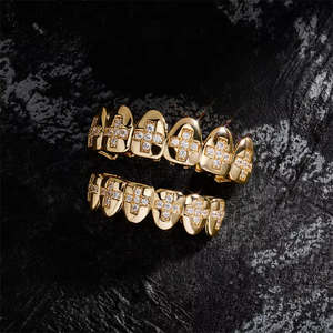 Meilleur Bijou Hip Hop Tendance pour Rappeur : Grillz Dentaire Haut et Bas en Zircon Sertis pour Hommes - Product Image 4