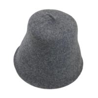 Chapeau de sauna 100% laine australienne, bonnet de douche en feutre épais à dessus plat, accessoires de sauna en laine naturelle résistants à la chaleur, nouveau modèle