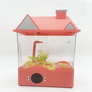 Vendita calda DC 5v luce del serbatoio di pesce a led dell'acquario tavolino da caffè piccoli acquari mini acquario acquario con display digitale kit completo - Product Image 1