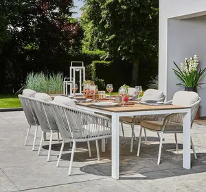 Tüm hava bahçe mobilyaları yüksek kaliteli yemek seti Modern veranda açık Uplion Hartman mobilya