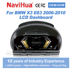 หน้าจอ LCD สำหรับรถยนต์รุ่นใหม่ Navihua สำหรับ BMW X3 E83 ปี 2006-2010 มาตรวัดความเร็วแบบดิจิตอล ระบบ Linux พร้อม Carplay ออโต้เมเตอร์ - Product Image 1