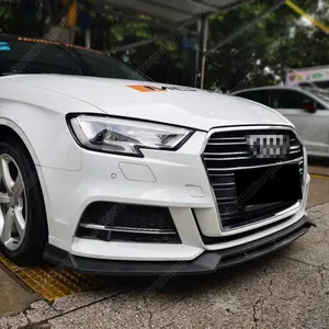 สปอยเลอร์กันชนหน้า StarNav สำหรับ A3 S3 8V ปี 2016 2017 2018 2019 ชุดแต่งภายนอกแบบดิฟฟิวเซอร์สำหรับรถแข่ง อุปกรณ์ตกแต่งเสริม ชุดแต่ง BodyKits - Product Image 3