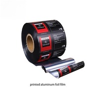Film en rouleau pour emballage alimentaire de café et sauce tomate, avec logo personnalisé imprimé, pelliculage transparent, en aluminium, PET, PE, BOPP, pour machine