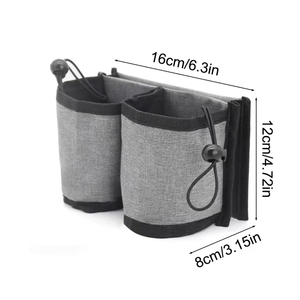 Wholesale Portable Travel Luggage Cup Holder Free Hand Suitcase <b>Drink</b> Bag Milk Tea Coffee Mugs Fits All Handles - Product Image 3