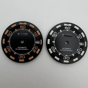 Cadran de montre modifié, 28,5 mm, vert luminescent, compatible avec le mouvement NH35/36 - Product Image 1
