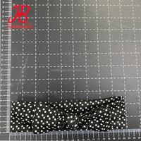 Casque de bébé à pois à imprimé floral en tissu doux et extensible de haute qualité