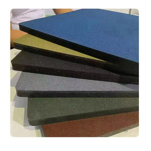 Alfombrilla compuesta de goma de 1m * 1m/500mm * 500mm suelo de goma antideslizante para gimnasio - Product Image 4