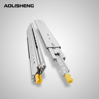 Glissières de tiroir verrouillables robustes AOLISHENG 500 lb (227 kg) à extension complète, silencieuses et réglables