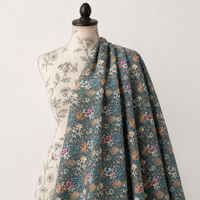 Tissu en rayonne 100 % tissé léger à imprimé floral numérique vibrant, idéal pour robes de filles, doux et écologique, commandes personnalisées gratuites – Vente chaude