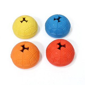 Haute qualité tortue forme fuite nourriture jouet pour animaux de compagnie en caoutchouc matériel chien mâcher jouets chiens de compagnie fuite aliments jouets - Product Image 2