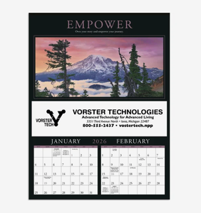 Calendriers de bureau exécutifs personnalisés avec logo, 2027, spirale premium, cadeau d'entreprise, vente en gros - Product Image 3
