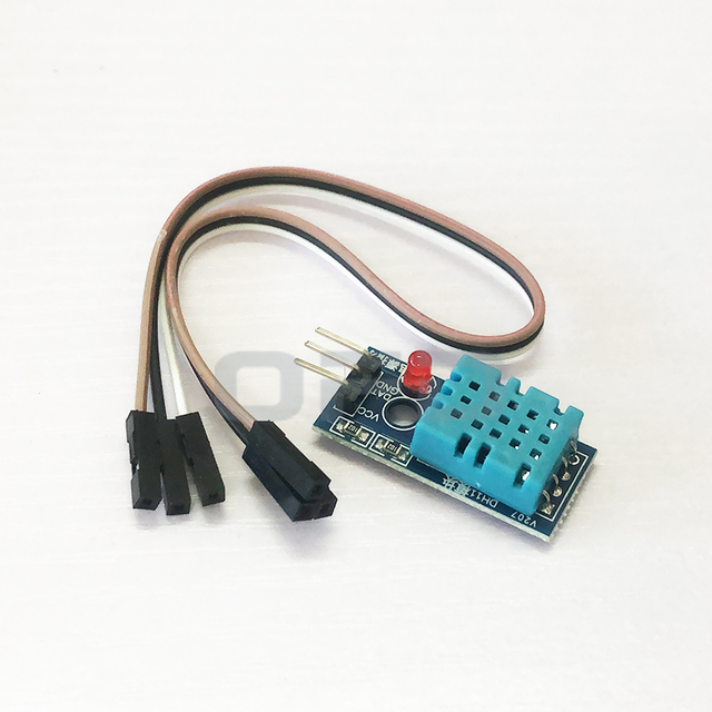 DHT11 Temperature-Humidity Sensor Digital Temperature & Humidity Sensor LED Modules Board DHT11