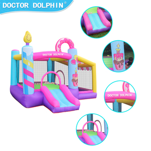 Château gonflable personnalisé de haute qualité Doctor Dolphin avec toboggans pour usage domestique, château de saut pour enfants - Product Image 6