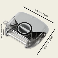 Groothandel Keukengereedschap Rvs 3 In 1 Fruit Parer Groentemeloen Schiller Pellen Mes Draagbaar Schillen Snijden Fruit