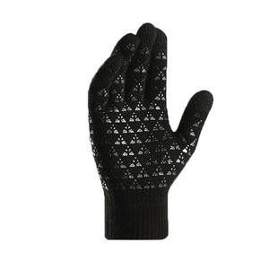 Gants tricotés d'hiver pour homme, doublés polaire, épaissis, anti-froid, en coton/spandex, chauds, antidérapants, longueur opéra, pour la détection des aiguilles - Product Image 5
