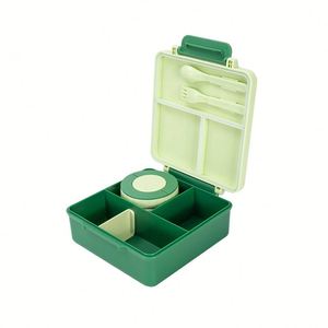 <b>Plastic</b> Insulated Bento Lunch <b>Box</b> for Kids with Leak Proof Vacuum Insulated Food Jar - Product Image 5