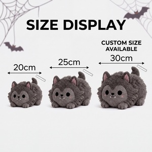 Maßgefertigtes Werwolf-Plüschtier Weiches Stofftier Schwarze Katze Plüsch ASTM CPC Zertifiziert Geringe Mindestbestellmenge OEM Stressabbau Partyartikel - Product Image 2