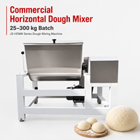 Mélangeur à pâte horizontal commercial 25-300 kg/lot pour pizza, pain, tortilla et pita - Boulangerie, restaurant et usine alimentaire