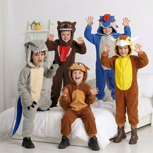 Pyjamas animaux pour enfants, costumes de cosplay d'Halloween, tenues de performance dinosaure de dessin animé, costumes respirants pour enfants, collection Printemps 2026 - Product Image 1