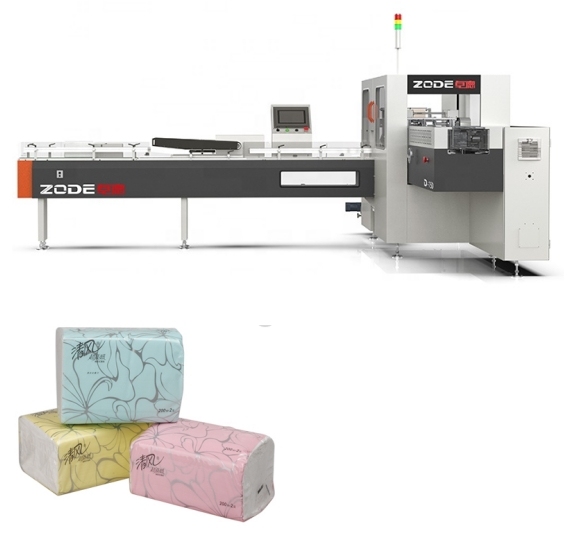 ZD-D220 Facial Tissue Single Wrapping Machine Automatic Tissue Paper Machine Full Servo Motion Control System