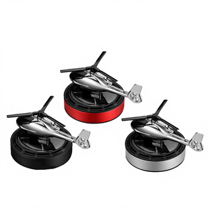 Factory Wholesale New Solid Cool Instrument Panel Automotive Aromatherapy Solar Helicopter <b>Car</b> Air Freshener <b>Decoration</b> - Product Image 1