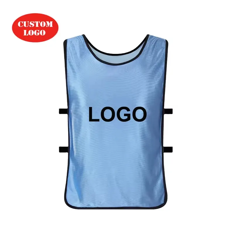 OEM Nouveau Style 100% Polyester Football Formation Gilet Bavoirs Pratique Maillots Basket-Ball Mesh Football Formation Gilets Bip Pour Adultes