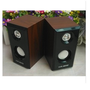 Jiteng Wooden <b>Speaker</b> 2.0 Channel <b>USB</b> Powered Multimedia Desktop Laptop Audio System - Product Image 2