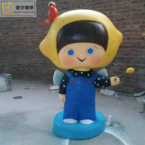 Escultura de Dibujos Animados, Figura de Fibra de Vidrio, Modelo de Mascota Hecho a Mano para Montar en el Suelo Exterior - Product Image 5