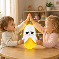 Jouet en peluche piano à rythme sensoriel banane, jeu musical interactif à induction corporelle, 2 piles AAA non incluses, pour enfants