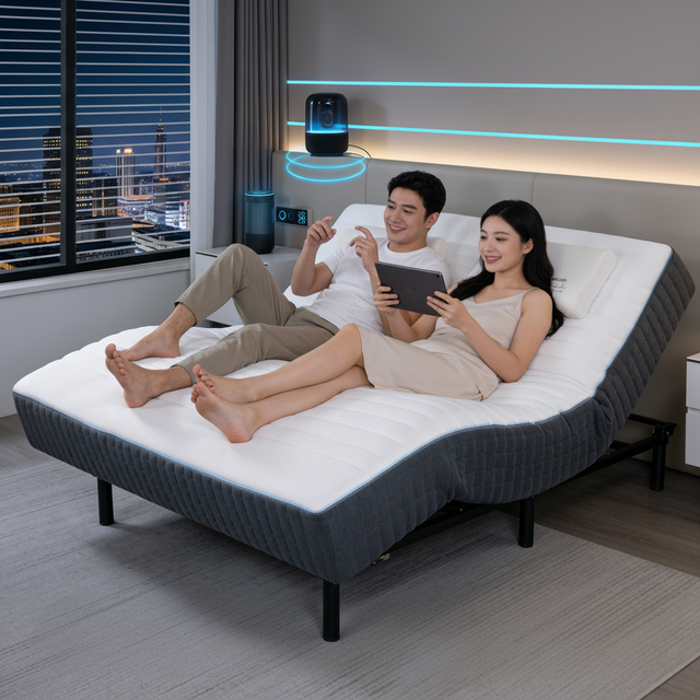 Premium Smart Mattress Vibration Massage Wake-Up Function Hypo-Allergenic Eco-Friendly Bedroom Home Furniture for Home Villa Use