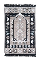 Tapis de prière authentique oriental Anatolien Shark Anatolia (80x124 cm) motif Kilim en coton et polyester lavable pour la maison et l'extérieur