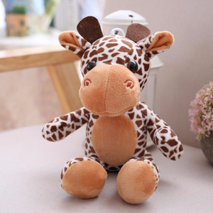 En gros mignon girafe lion <span class=keywords><strong>tigre</strong></span> jungle sauvage animaux en peluche jouets en peluche cadeau - Product Image 2