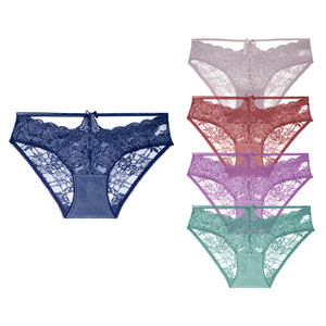 25 خريف جديد مثير الدانتيل الظهر جوفاء من الملابس الداخلية الأنيقة النقية الإناث إغراء حار رغبة نقية للف الأرداف ملخصات - Product Image 1