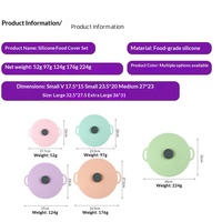 Couvre-aliments en silicone de qualité alimentaire sans BPA, personnalisable, multi-tailles, résistant aux hautes températures, compatible micro-ondes