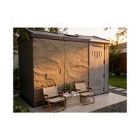 WooWild Tiny House Modulaire Préfabriquée Portable Écologique Intelligente Étanche en HDPE Alimentée par Énergie Solaire pour Atelier Moderne et Cour
