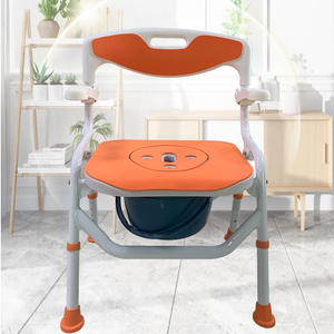 Ventes élevées de la salle de bain pour personnes âgées chaise de toilette spéciale chaise d'aisance pliante - Product Image 2