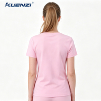 T-shirt pour femme Kuenzi 170GSM 100% coton à manches courtes et col rond, coton mercerisé à l'azote liquide, logo personnalisé